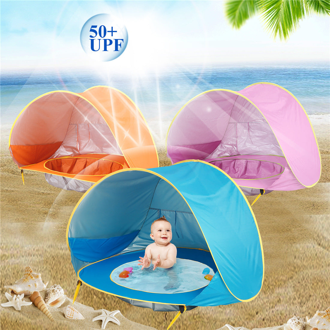 UV-Protective Baby Beach Tent – Easy & Portable