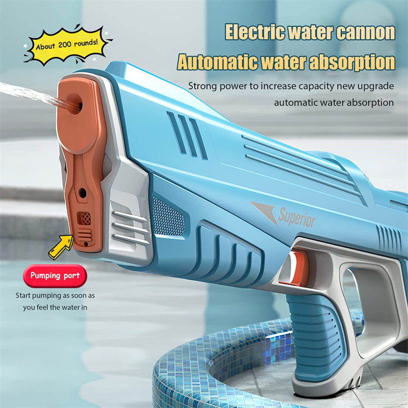 Summer Automatic Electric Water Gun – High-Tech Water Fight Toy for Outdoor Fun